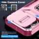 thumbnail image 4 of Funda Armada para iPhone 14 Pro Max con Tapa Deslizante y Soporte Magnético Giratorio Rosa, 4 of 5