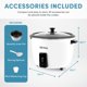 thumbnail image 4 of Olla Arrocera Aroma ARC-7216NG Capacidad 16 Tazas Blanca 110V, 4 of 6