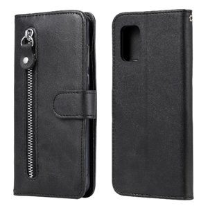 Gangxun - Funda Con Cremallera Para Samsung Galaxy A71 4G, Carcasa Cartera De Cuero Pu Con Soporte Y Tarjetero