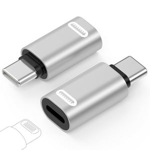 Adaptador Moko Lightning Hembra A Usb C Macho Para Iphone Plateado
