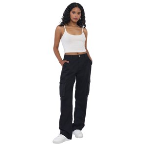 Pantalón Mujer Cargo Color Negro Corona