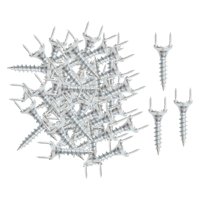 Bothyi - 50 Tornillos De Doble Punta Para Línea De Pared De Fondo De 2,5 Mm.