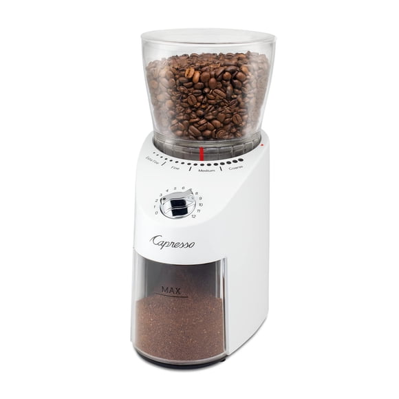 Molinillo de café Capresso Infinity Plus Conical Burr White