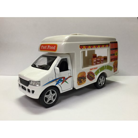 Camión de Comida KinsFun de Metal Fundido 13 cm con Retroceso