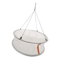 Magideal - Red De Pesca Plegable, Trampa De Malla De Jaula De Fundición Manual, Fácil De Usar, Red Plegable Duradera, Trampa De Cebo De Pesca Para Pececillos De 4 Agujeros