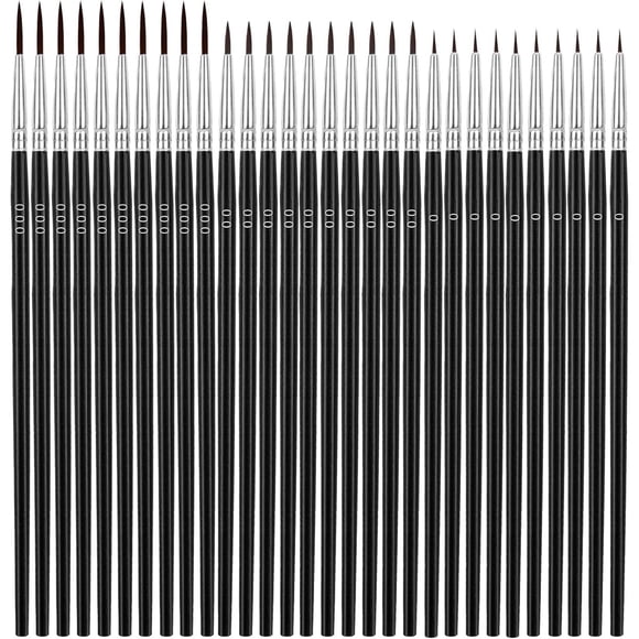 Anezus Tiny Detail Paint Brushes 30 Pcs Fine Paint Brushes S