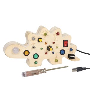 Magideal - Tablero Sensorial Para Niños, Ayuda Para Enseñanza, Interruptor De Habilidades Motoras Finas, Juguete Educativo Para Edades Tempranas, Regalo Para Niñ