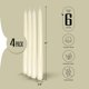 thumbnail image 2 of Juego de 4 Velas de Pilar Leor & Lair 25 cm Marfil, 2 of 6