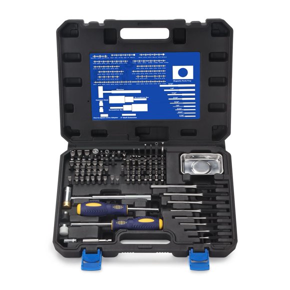Juego de destornilladores de precisión BULLTOOLS Torque de 100 piezas con funda