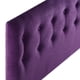 thumbnail image 3 of Respaldo Cama Botone 2 Plaza Felpa Morado, 3 of 4