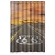 thumbnail image 1 of Cortina de ducha de la famosa ruta estadounidense, juego de cortinas de baño con ganchos, tamaño 60 x 72 pulgadas, 1 of 3