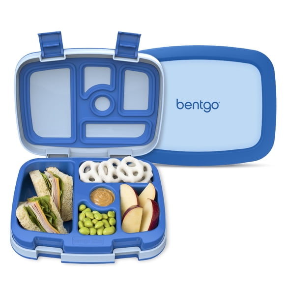 Fiambrera Bentgo Kids estilo Bento con 5 compartimentos, color azul