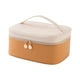 thumbnail image 5 of Bolsa De Maquillaje Para Mujer, Estuche De Aceite Esencial De Viaje Para Botellas De Tamaño Completo, Artículos De Tocador, Color Beige Y Amarillo, 5 of 5