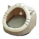 thumbnail image 1 of Cute Cave Bed Dog Warm With Ball Toy Sin Deformación Para Gatito Conejo Cachorro 35x35x31cm Gris, 1 of 5