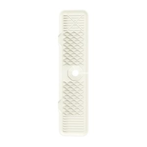 Bothyi - Alfombrilla De Silicona Para Grifo De Lavabo, Plegable, 61X14,5 Cm, Para Baño, Duradera, Ampliamente Utilizada, Beige