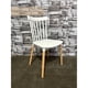 thumbnail image 2 of Silla de Comedor Windsor Blanca de Polipropileno con Patas de Madera, 2 of 3