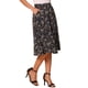 thumbnail image 4 of INSPIRE CHIC Falda Midi de Línea A para Mujer Vuelta al Colegio Estampado Floral Chiffon Vintage Verano Faldas Negro Rojo L, 4 of 6