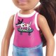 thumbnail image 3 of Muñeca Mattel Barbie Chelsea Friend con perro en monopatín de 6 pulgadas, 3 of 7