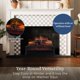 thumbnail image 4 of Leños eléctricos para chimenea Country Living 20" calefactor infrarrojo 400 pies², 4 of 9