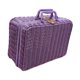 thumbnail image 2 of Maleta Tejida Con Asa Maleta De Picnic Portátil Para Salidas A Casa Escritorio Violeta S, 2 of 5