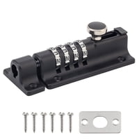 Xusx111 - Combinación De Perno De Bloqueo, 4 Dígitos De Seguridad De La Puerta De La Combinación De La Cerradura De La Diapositiva De La Aleación De Zinc De Uso Pesado De La Cerradura Del Perno De La