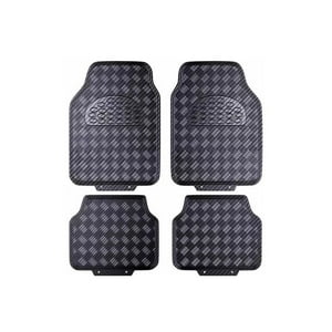 Mundo Accesorios - Alfombra Auto Goma Tuning 4 Piezas Negro