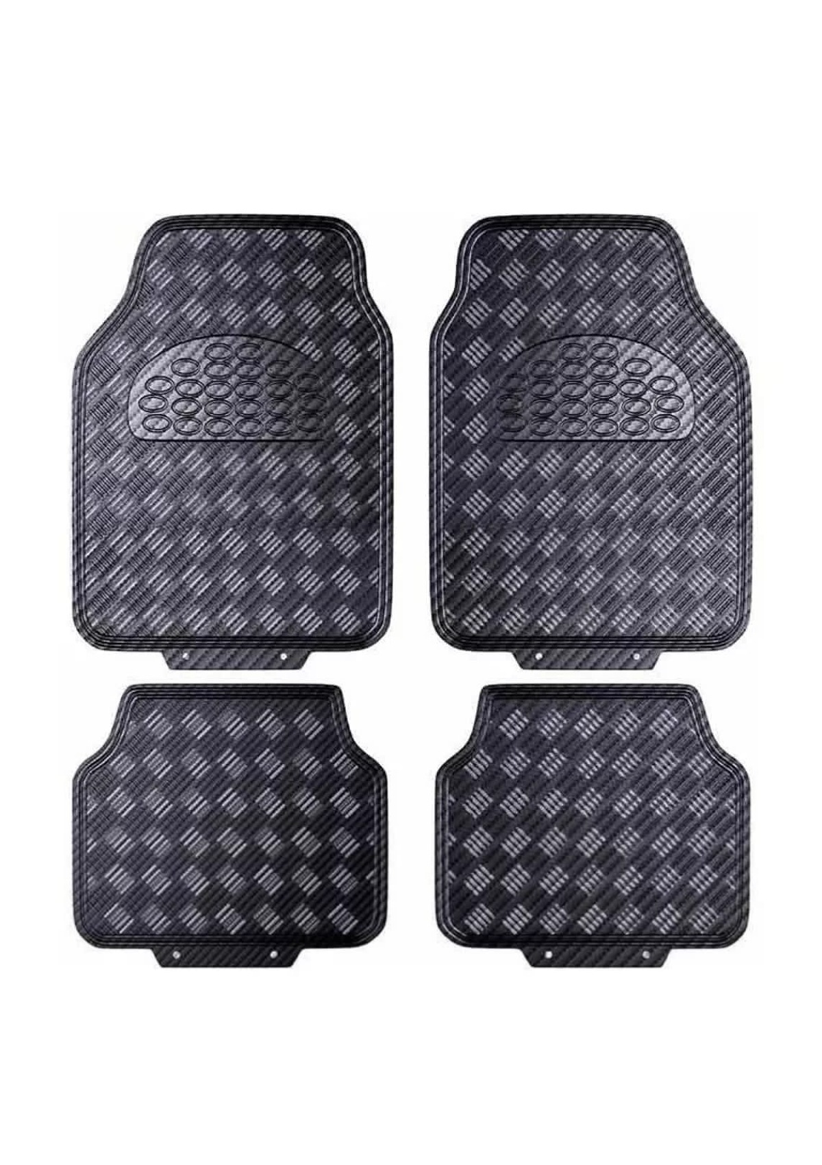 Mundo Accesorios - Alfombra Auto Goma Tuning 4 Piezas Negro