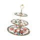 thumbnail image 3 of Elegante soporte navideño de 3 niveles para cupcakes, ideal para fiestas navideñas. También sirve para exhibir frutas, pasteles y repostería. Perfecto, 3 of 5