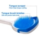 thumbnail image 2 of Raspador de lengua, limpiador lingual, cepillos linguales que ayudan a combatir el mal aliento, 2 raspadores de lengua (azul, verde, naranja y rojo), 2 of 7