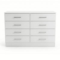 Exit - Cómoda 8 Cajones Blanca