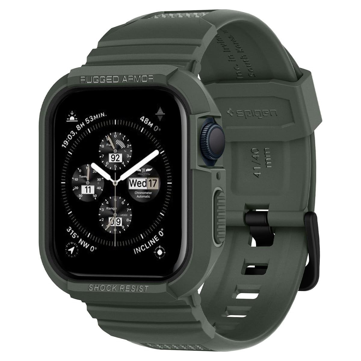 Funda Spigen Rugged Armor Pro Para Apple Watch Con Correa De 41 Mm/40 Mm