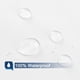 thumbnail image 3 of Forro de cortina de ducha Barossa Design, de microfibra impermeable, 3 of 7