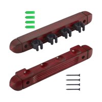 Ioensy - Estante Para Tacos De Billar, Organizador De Varillas Montado En La Pared, Soporte Para Cañas De Pescar, Soporte Para Tacos De Billar, Rojo