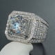 thumbnail image 2 of Stylish and Elegant Men's Zircon Ring with Full Rhinestone Accents - Perfect for Fashionable Accessories and Jewelry, 2 of 5