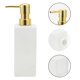 thumbnail image 5 of Unique Bargains 1 Pc Dispensador de Jabón Clásico Cuadrado para Lavanderías Hoteles 350ml Tono Dorado Blanco, 5 of 6