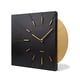 thumbnail image 1 of Reloj de pared Driini negro y dorado 35 × 30 × 4 cm (batería), 1 of 6