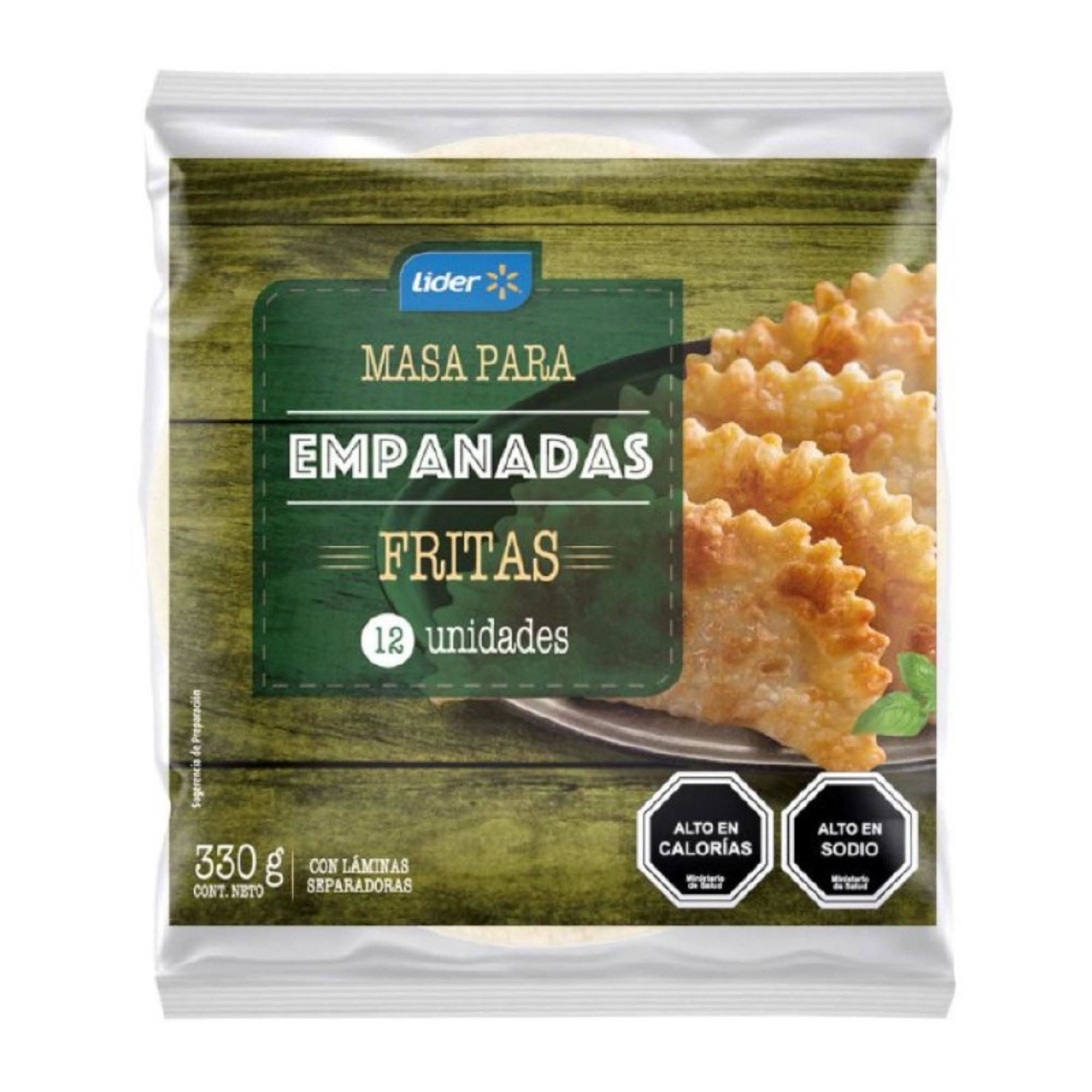 Masa Para Empanadas Fritas 12 Un 330 g Lider