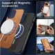thumbnail image 3 of Magnetic Slim Case for Google Pixel 8 with Camera Guard & Anti-Scratch Back Brown, 3 of 6