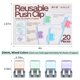 thumbnail image 2 of Clips de papel BUNCLIP - Pack de 20, capacidad de 50 hojas, 2 of 8