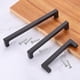 thumbnail image 5 of Tiradores de Cajón, 3Pcs 6" - Manijas de Gabinete de Aleación de Aluminio, Barra Cuadrada Manija Sólida, Manija de Puerta de Hardware de Cocina para Armario de Zapatos Cajón (Negro), 5 of 7