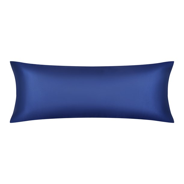 REGALWOVEN 1 Pcs Fundas de Almohada de Satén para Cabello y Piel Transpirables, Fundas de Almohada Refrigerantes Azul Marino King