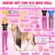 thumbnail image 3 of Set Muñeca y Caballo Osllate 29 cm 60 piezas con accesorios, 3 of 3