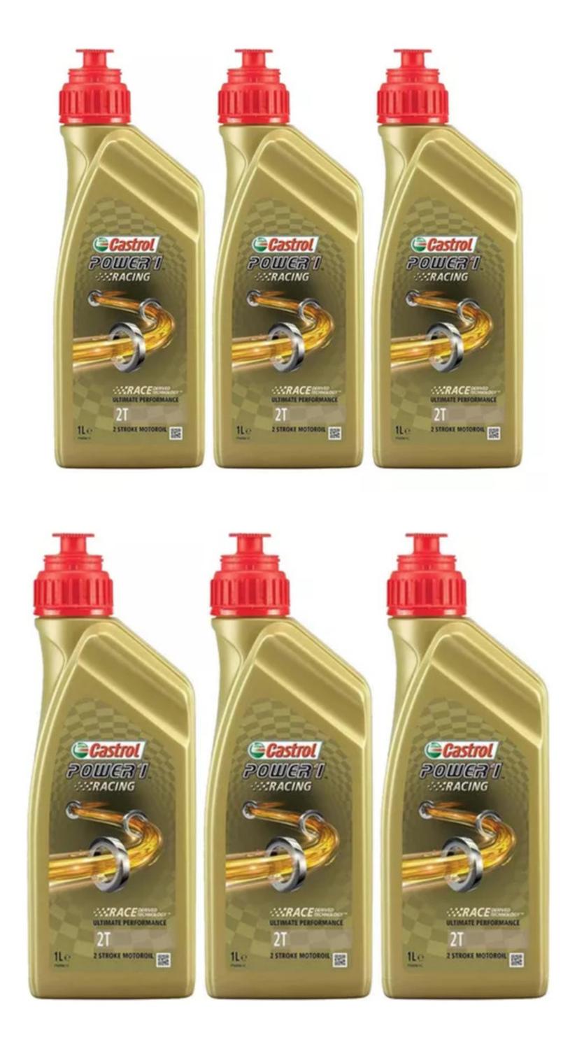 Aceite Castrol Power 1 Full Sintetico 2T Racing Original 6L