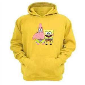 Genérico - Polerón Canguro Bob Y Patricio Amarillo Talla L Unisex