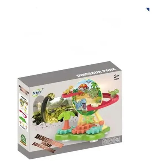 Pista Deslizamiento Rueda Engranajes Dinosaurios