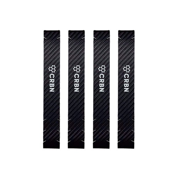 Cinta protectora Pickleball Edge CRBN, negra, 16 mm, paquete de 4