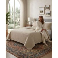 Todo Para El Hogar - Quilt De Verano Transpirable, Ligero Y Elegante 2 Plazas