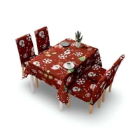 Tf - Juego Mantel Más 6 Fundas De Sillas Antimanchas Navideño 140X220 Cm 08