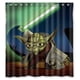 thumbnail image 1 of Cortina de ducha con diseño de Yoda de Star Wars con ganchos, tamaño 66 x 72 pulgadas, 1 of 3