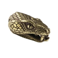 Ioensy - Abalorio De Cabeza De Serpiente, Abalorio De Cobre Y Metal, Hebilla, Cuentas De Paracord Para Cordón Artesanal